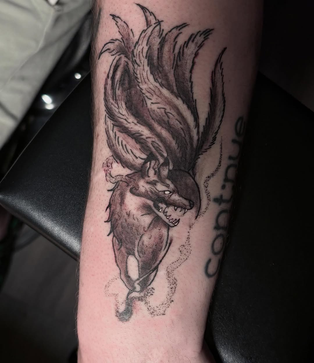 Tattoo by @arceo.tattoos — illustrative, black_and_grey
