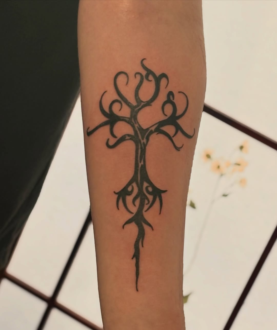 Tattoo by @artof_cj — blackwork