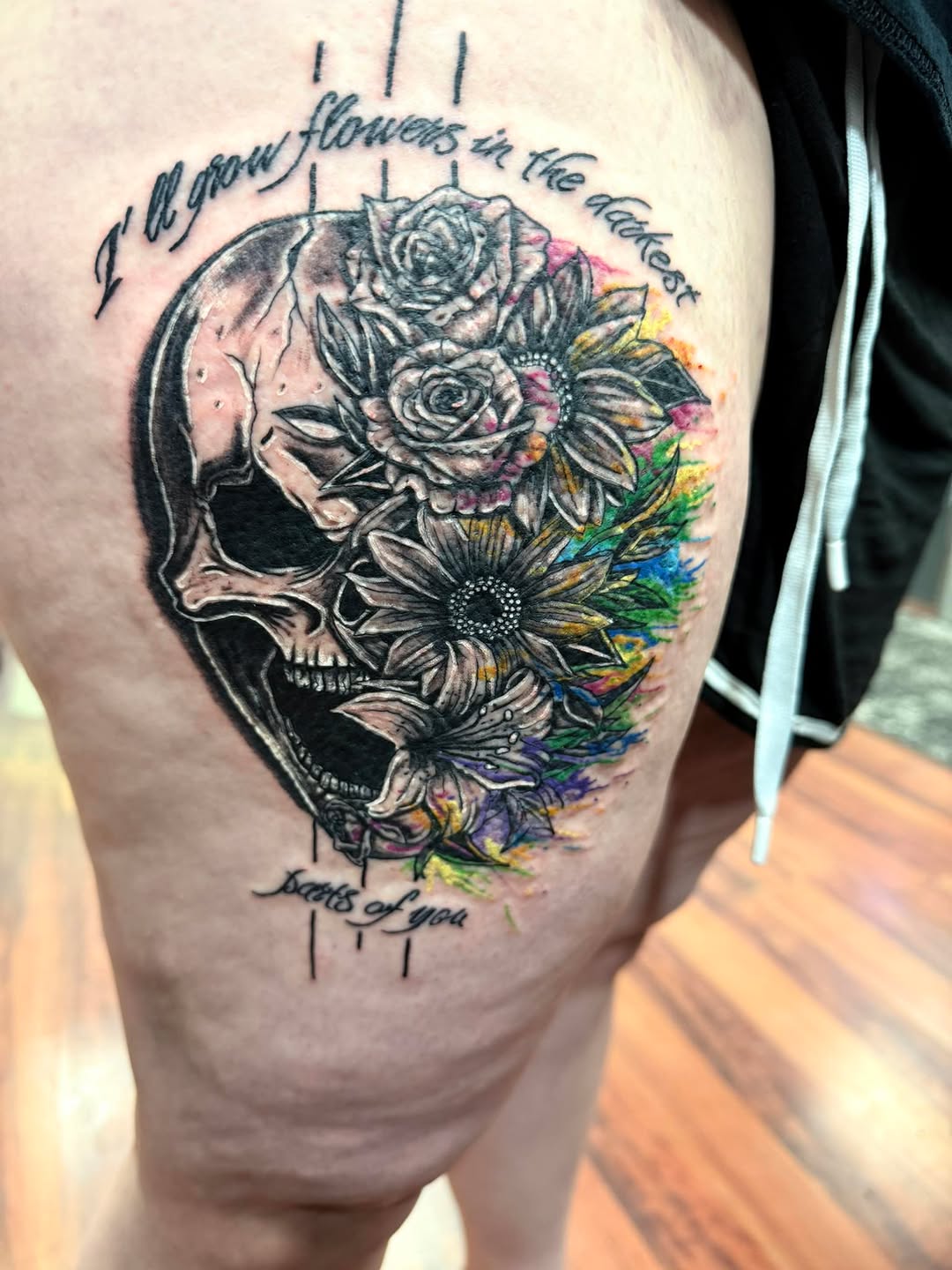 Tattoo by @lady_raven_tattoo — black_and_grey