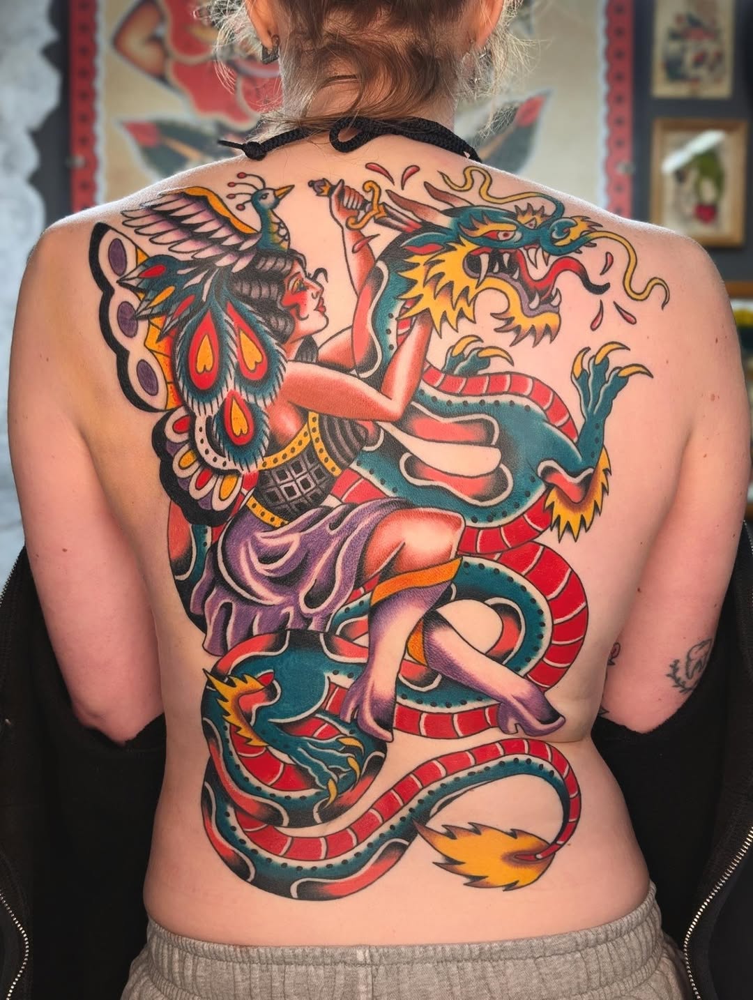 Tattoo by @sinisterspud — american_traditional, neo_traditional