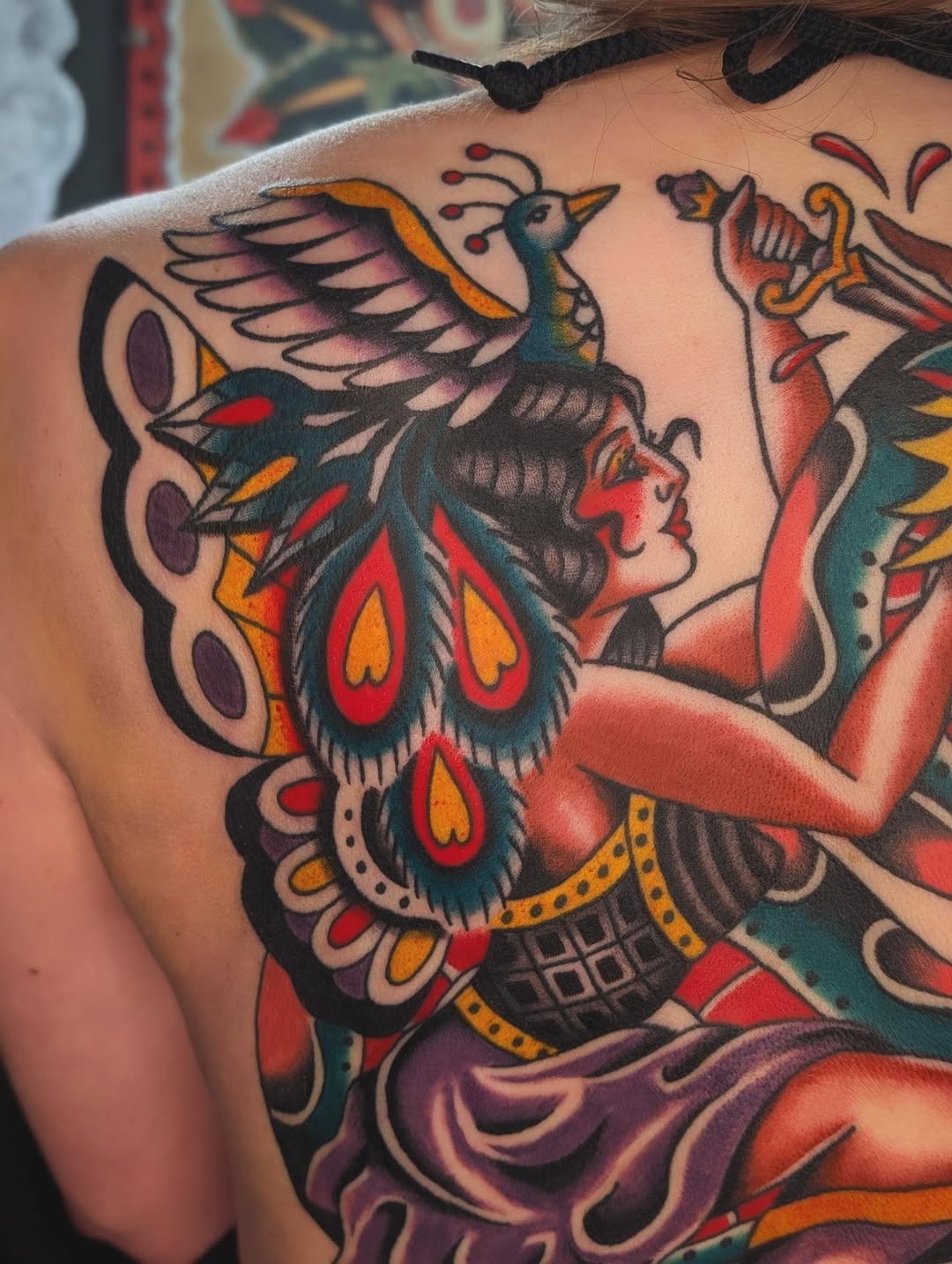 Tattoo by @sinisterspud — american_traditional, neo_traditional