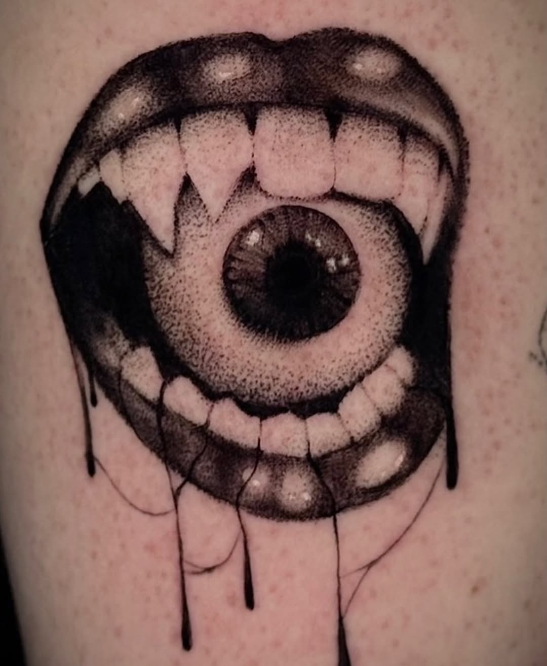 Tattoo by @desolate_tattoos — blackwork
