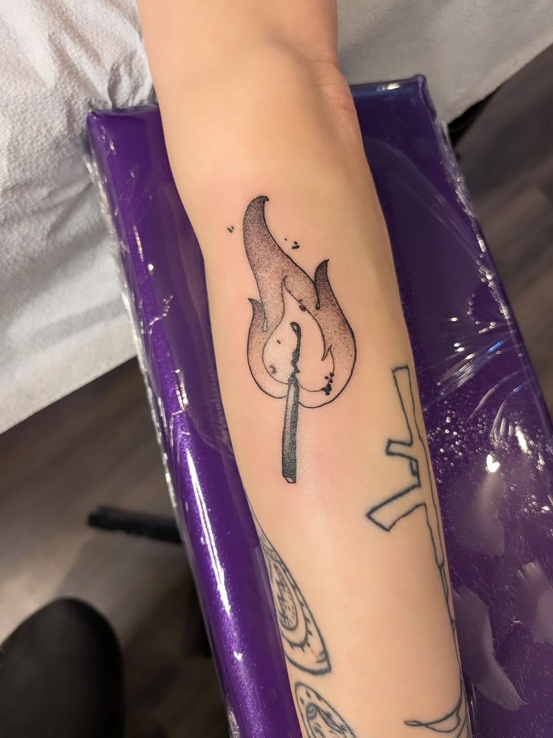 Tattoo by @leah.g.tattoos — black_and_grey, dotwork