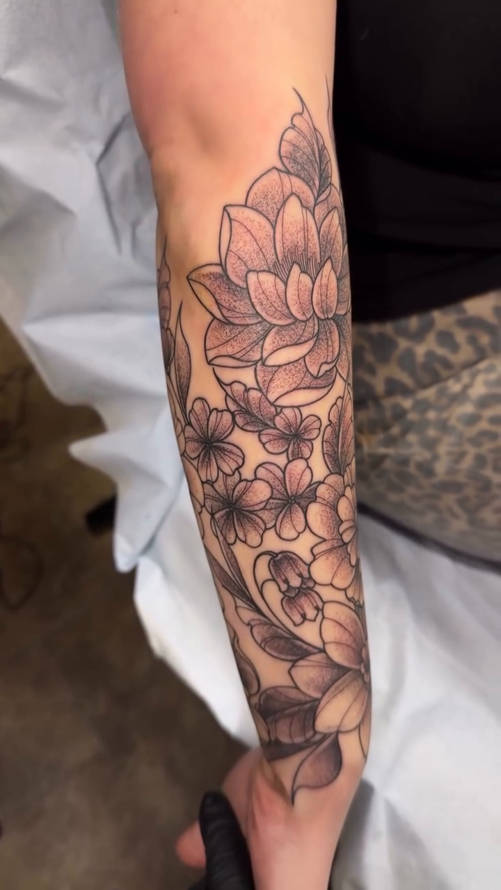Tattoo by @lorennicoletattoos — black_and_grey, realism