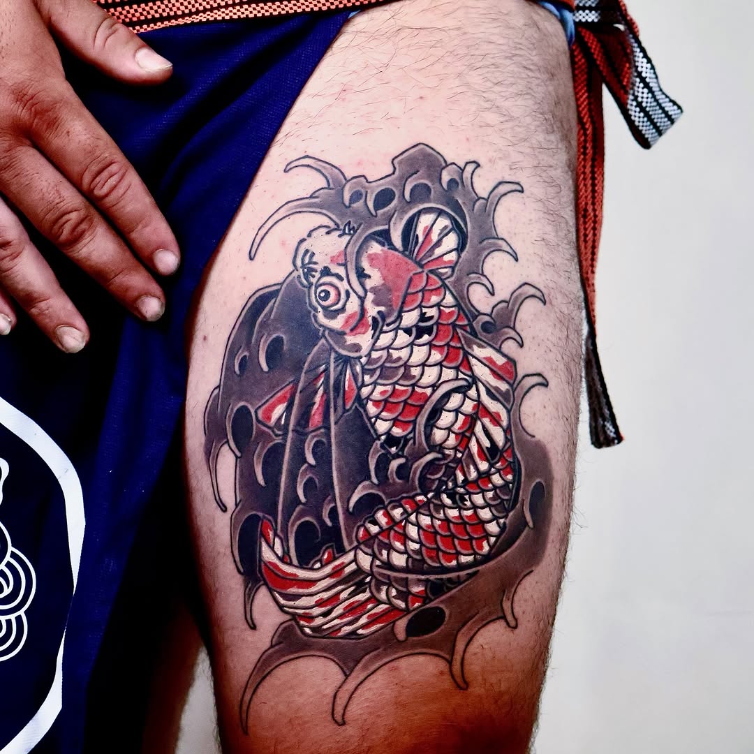 Tattoo by @noir_by_jm — japanese_irezumi, black_and_grey