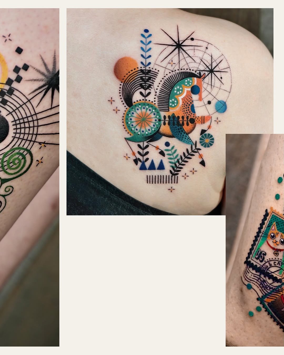 Tattoo by @hen_tattooer — geometric, ornamental