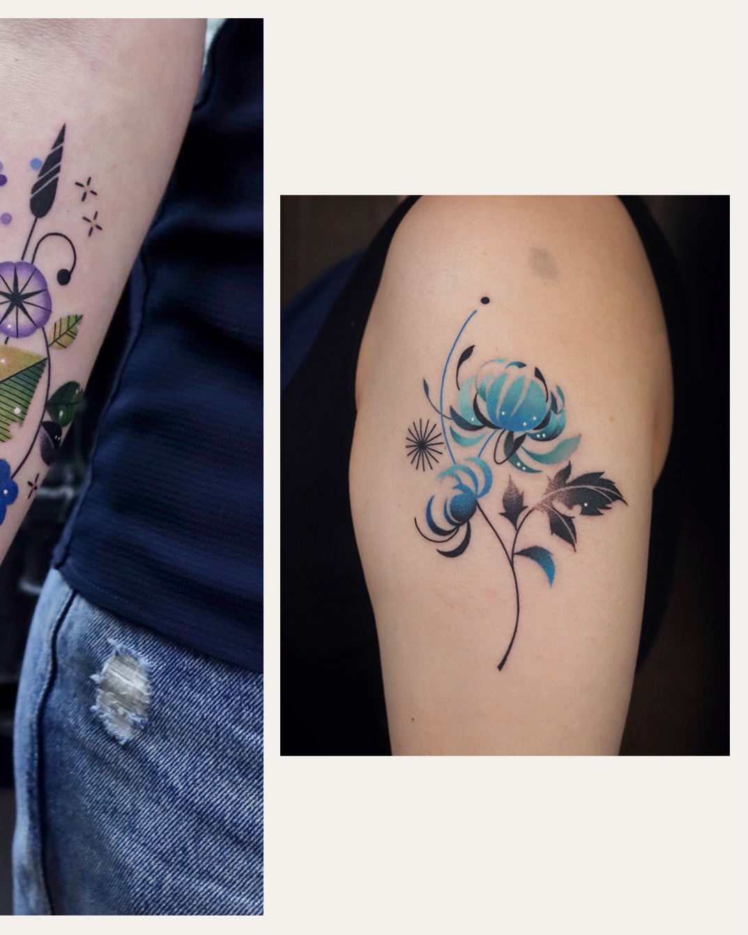 Tattoo by @hen_tattooer — fine_line, watercolor