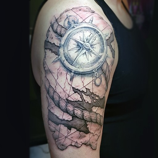Tattoo by @aileas.ink — realism, black_and_grey