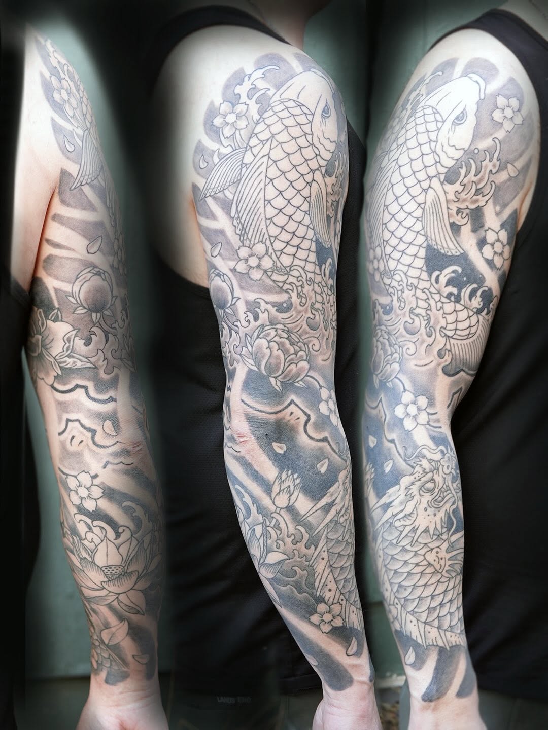 Tattoo by @aileas.ink — japanese_irezumi, black_and_grey
