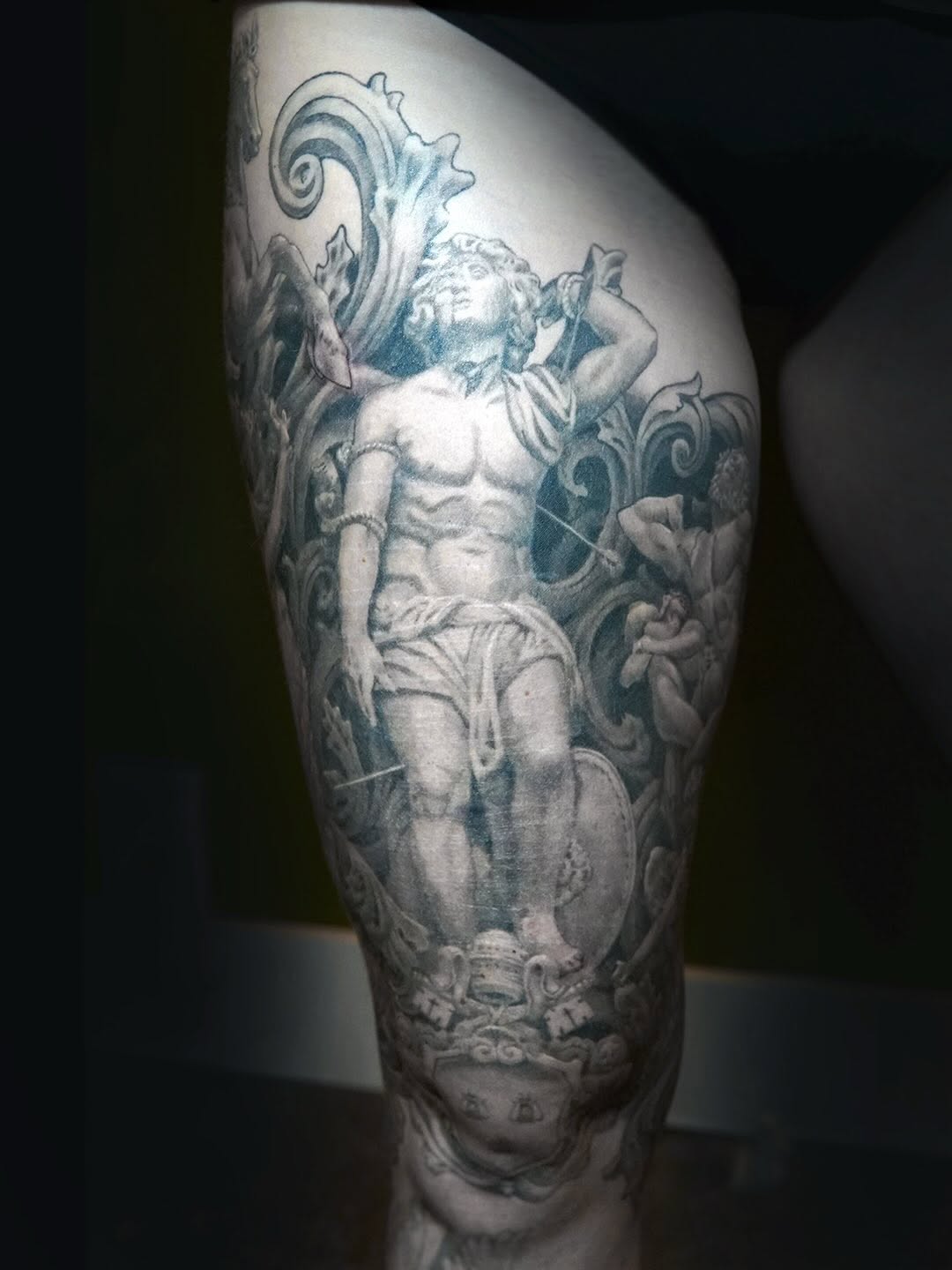 Tattoo by @aileas.ink — realism, black_and_grey