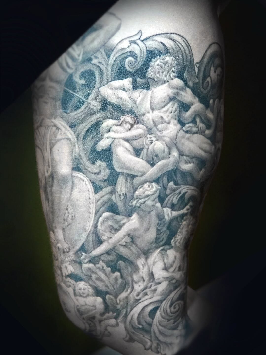 Tattoo by @aileas.ink — realism, black_and_grey