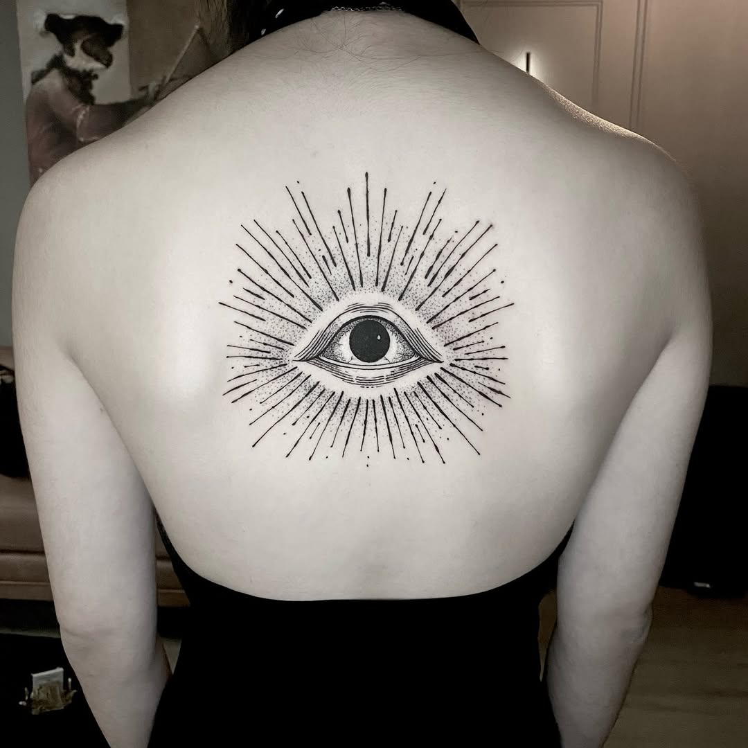 Tattoo by @therowanstarr โ dotwork, black_and_grey