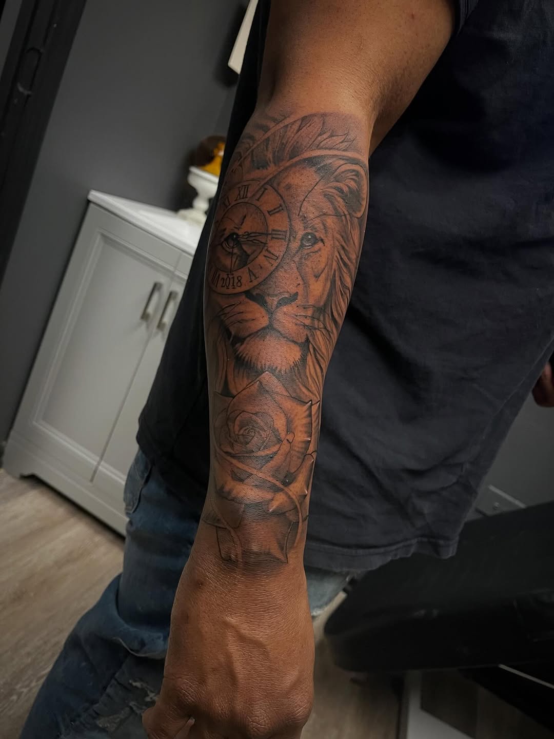 Tattoo by @dtat2christ — realism, black_and_grey