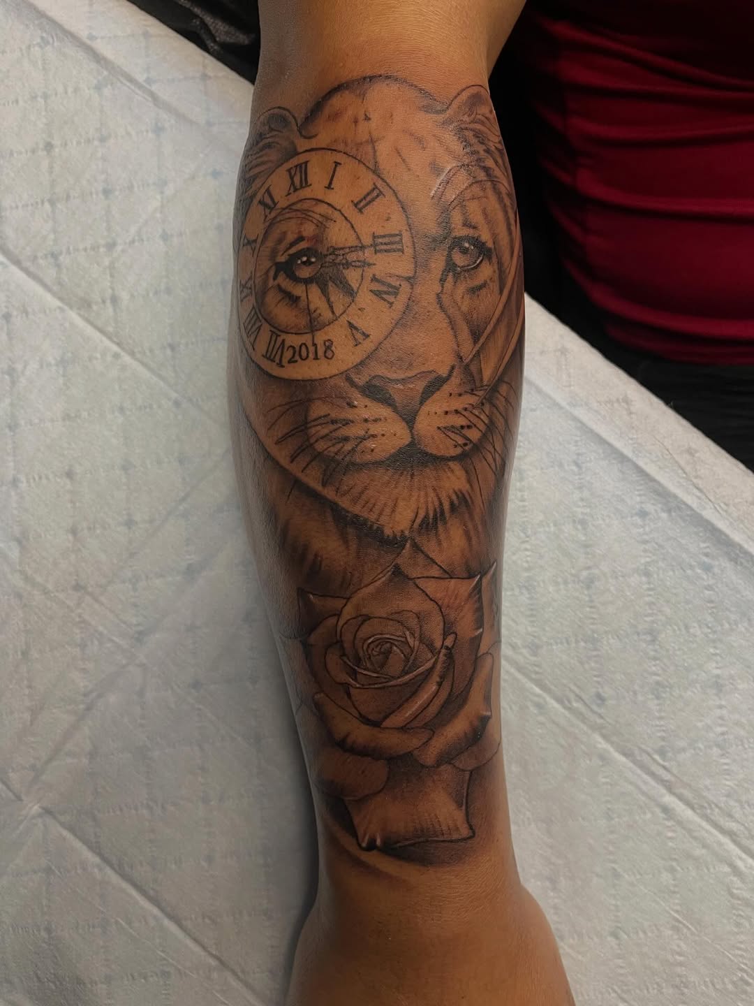 Tattoo by @dtat2christ — realism, black_and_grey