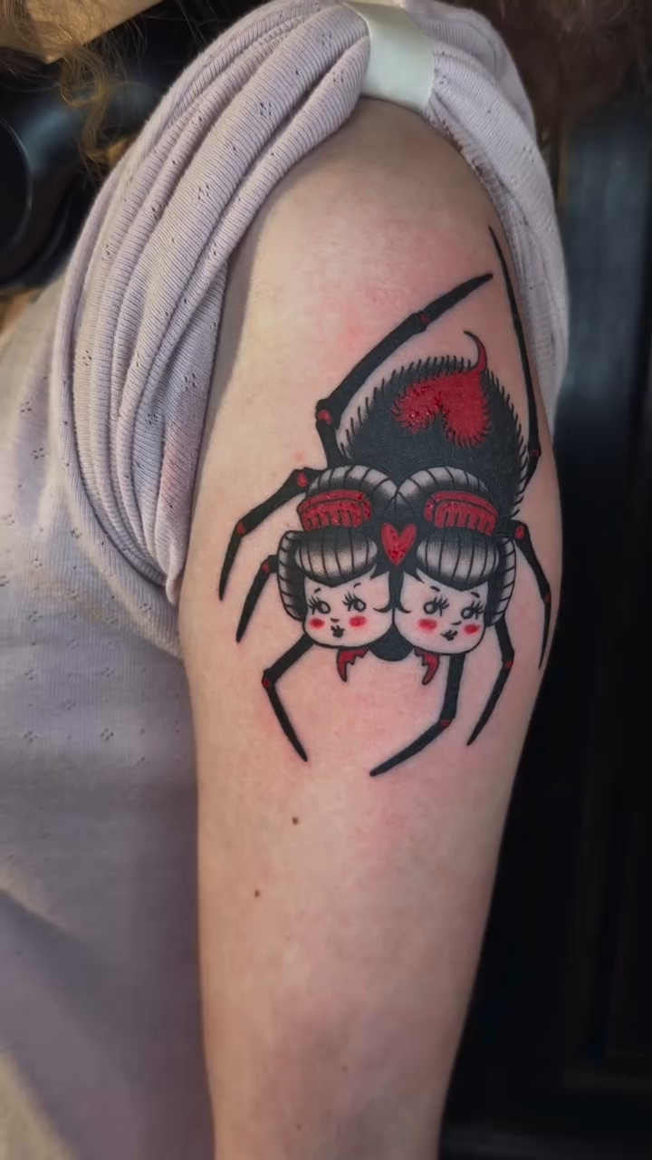 Tattoo by @yokainani — american_traditional, illustrative