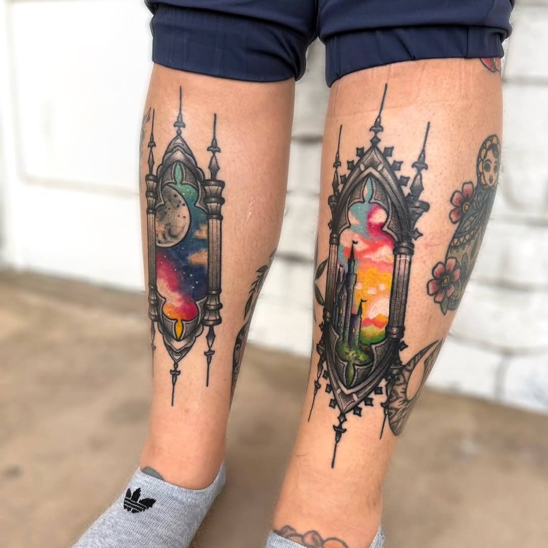 Tattoo by @call.me_d.addie — illustrative, black_and_grey