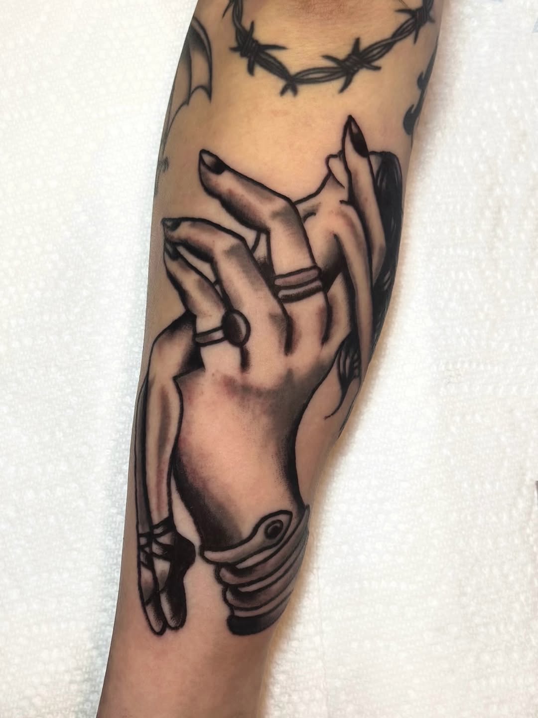 Tattoo by @sensitive.jess — black_and_grey, realism