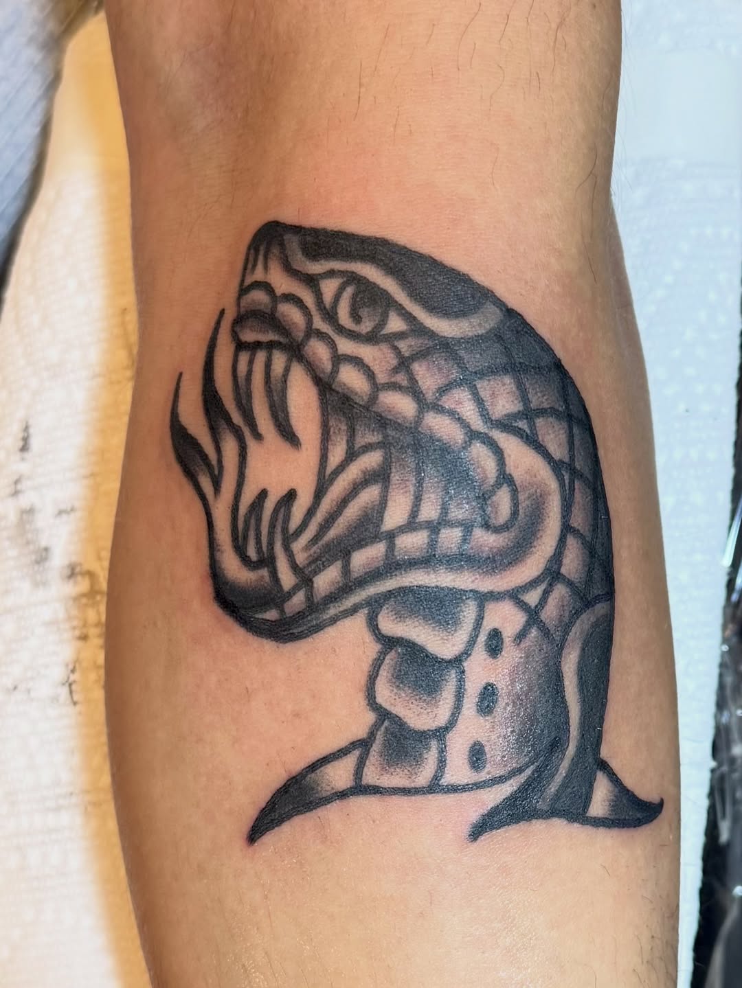 Tattoo by @sensitive.jess — american_traditional, black_and_grey