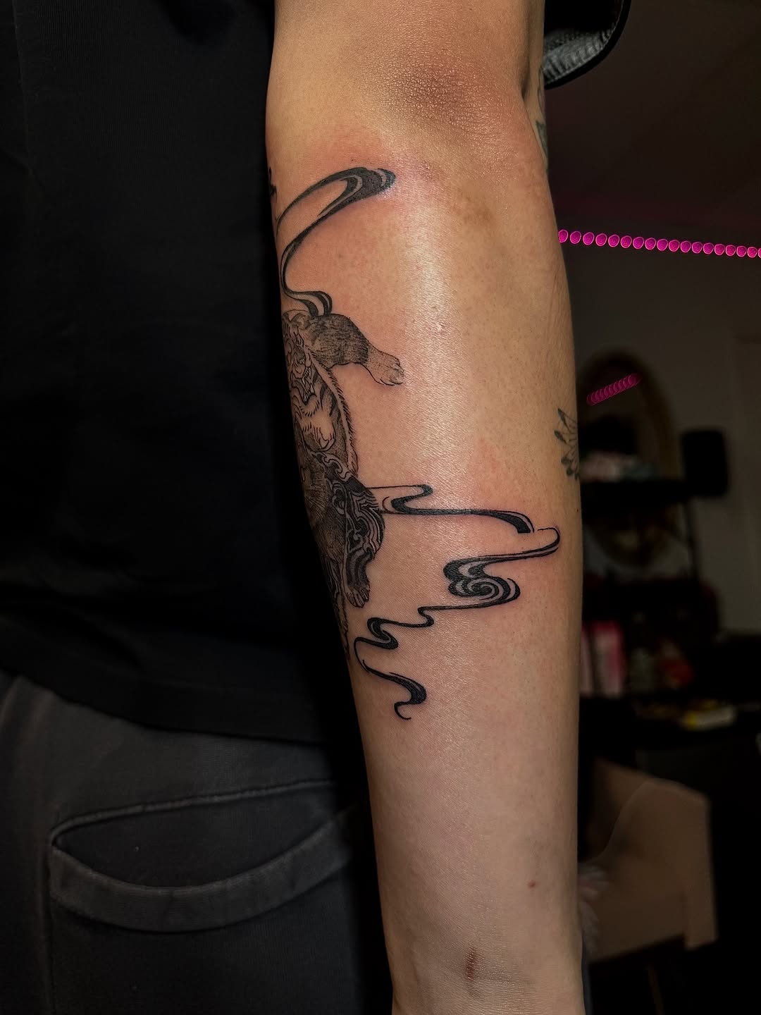 Tattoo by @cass.tats — japanese_irezumi, black_and_grey