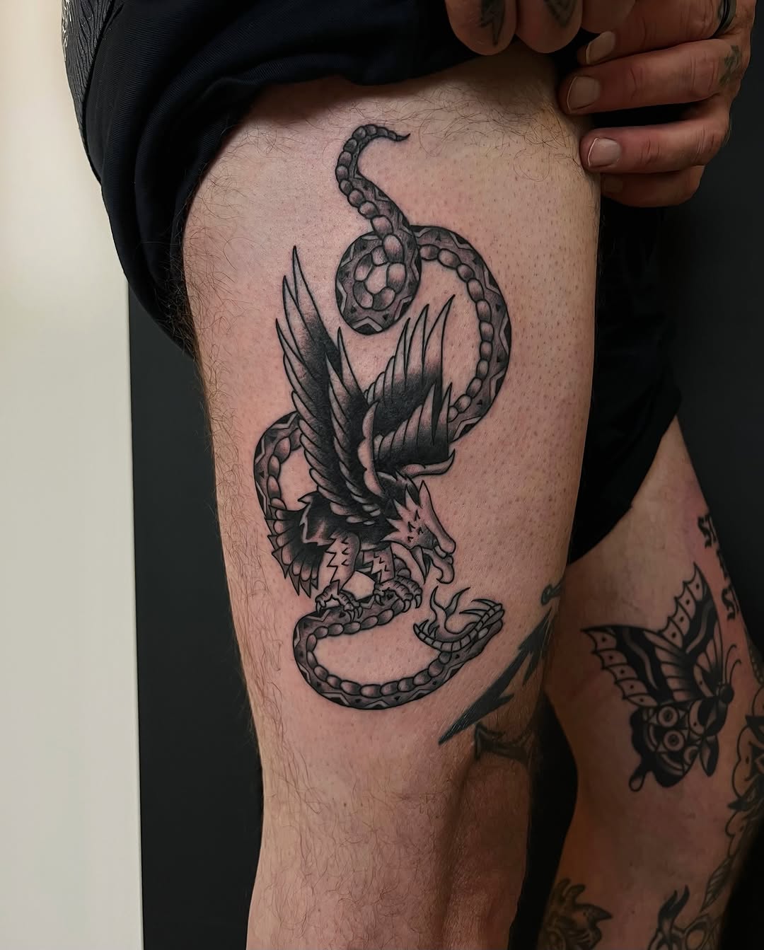 Tattoo by @dvdmndt β american_traditional, black_and_grey