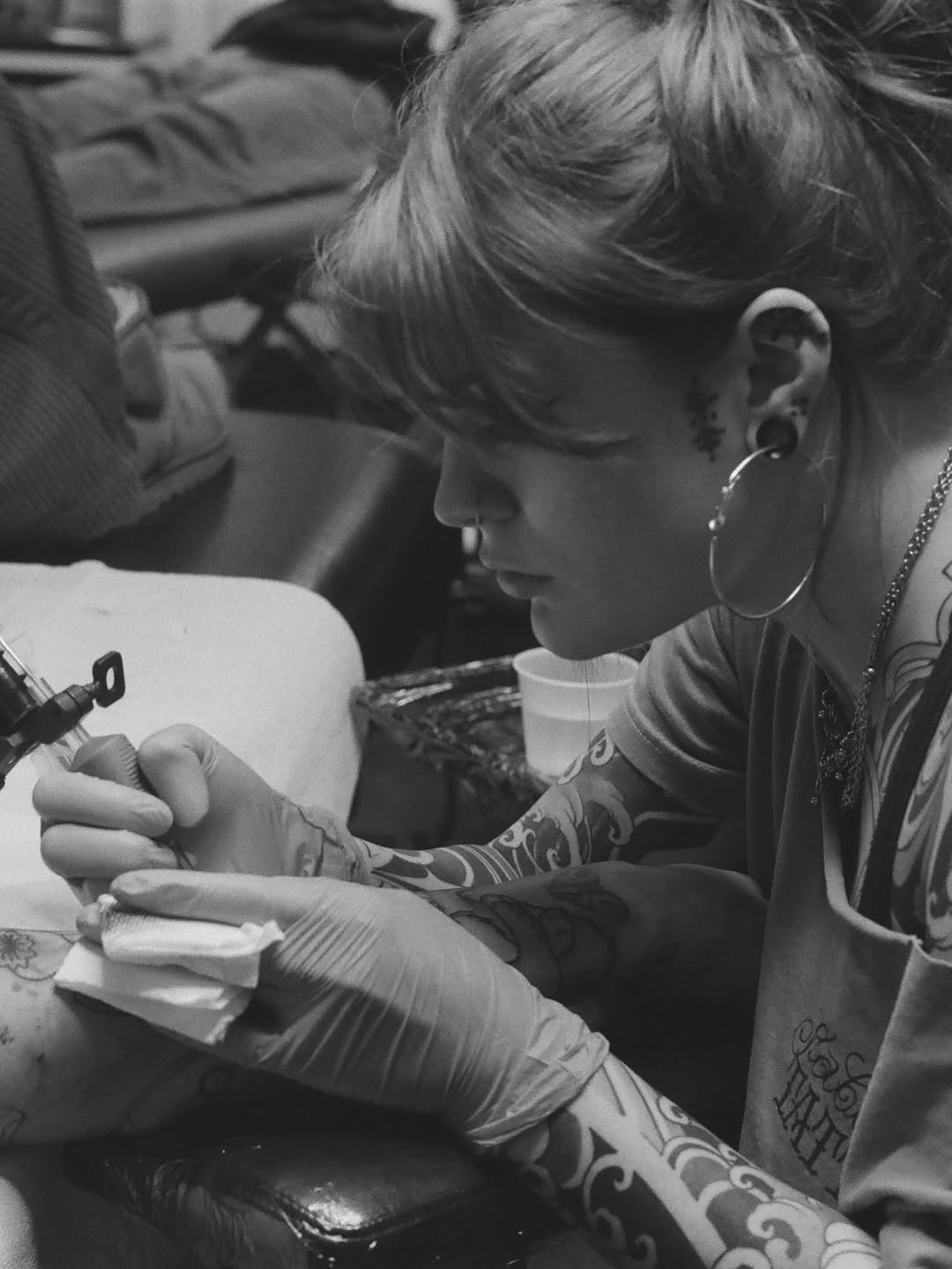 Tattoo by @tashavenola — illustrative, black_and_grey