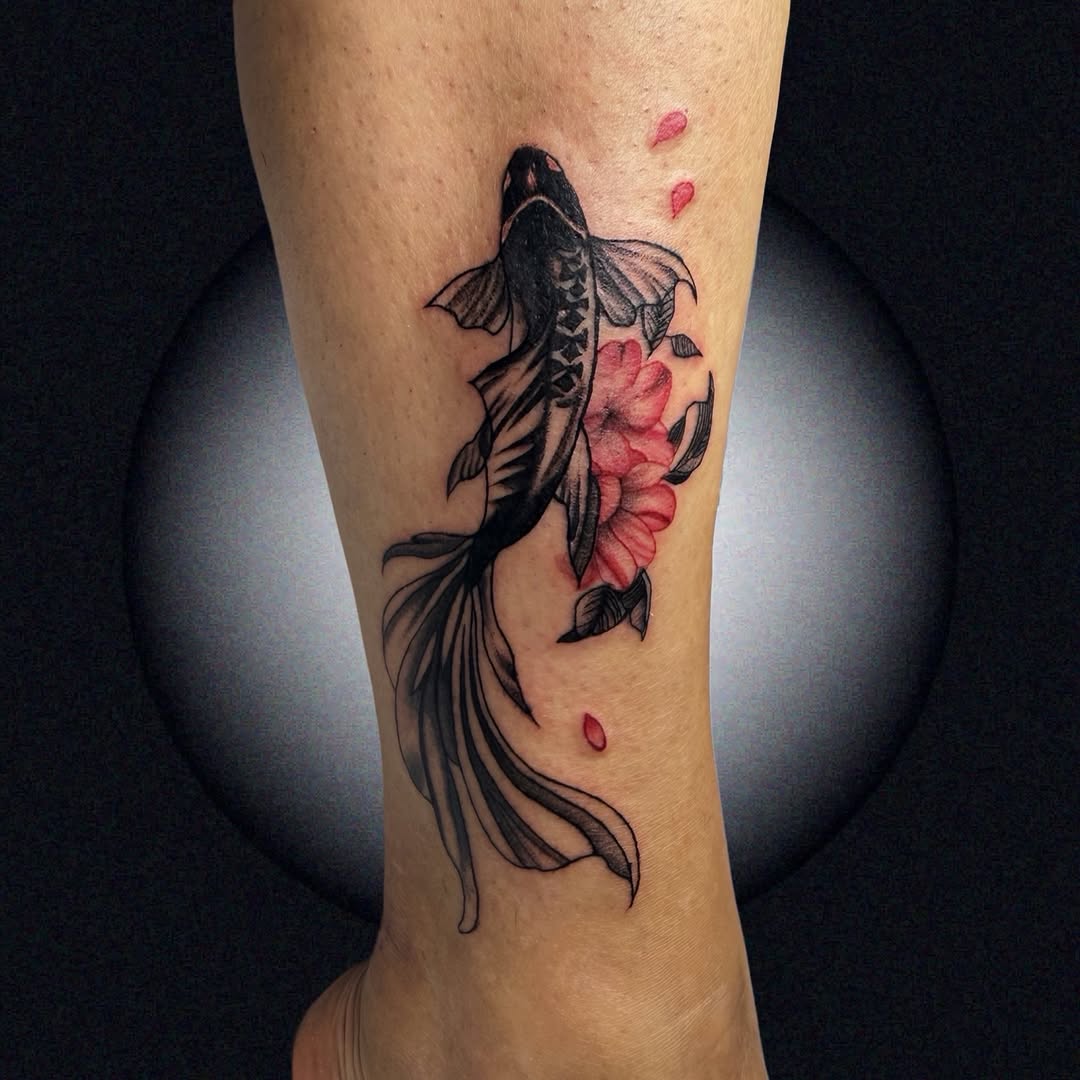 Tattoo by @relicglow_ink โ japanese_irezumi, black_and_grey