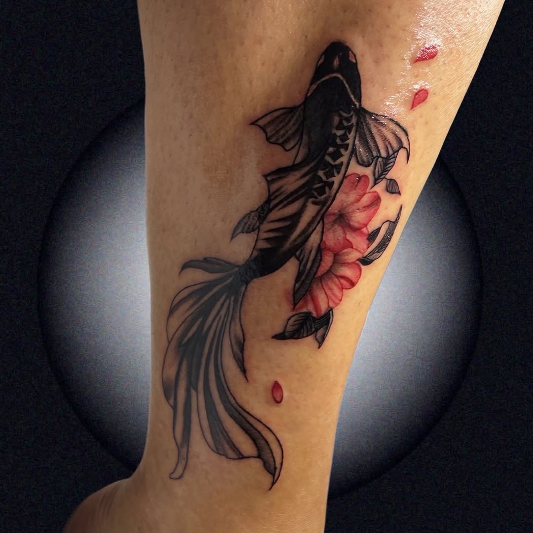 Tattoo by @relicglow_ink โ japanese_irezumi, black_and_grey