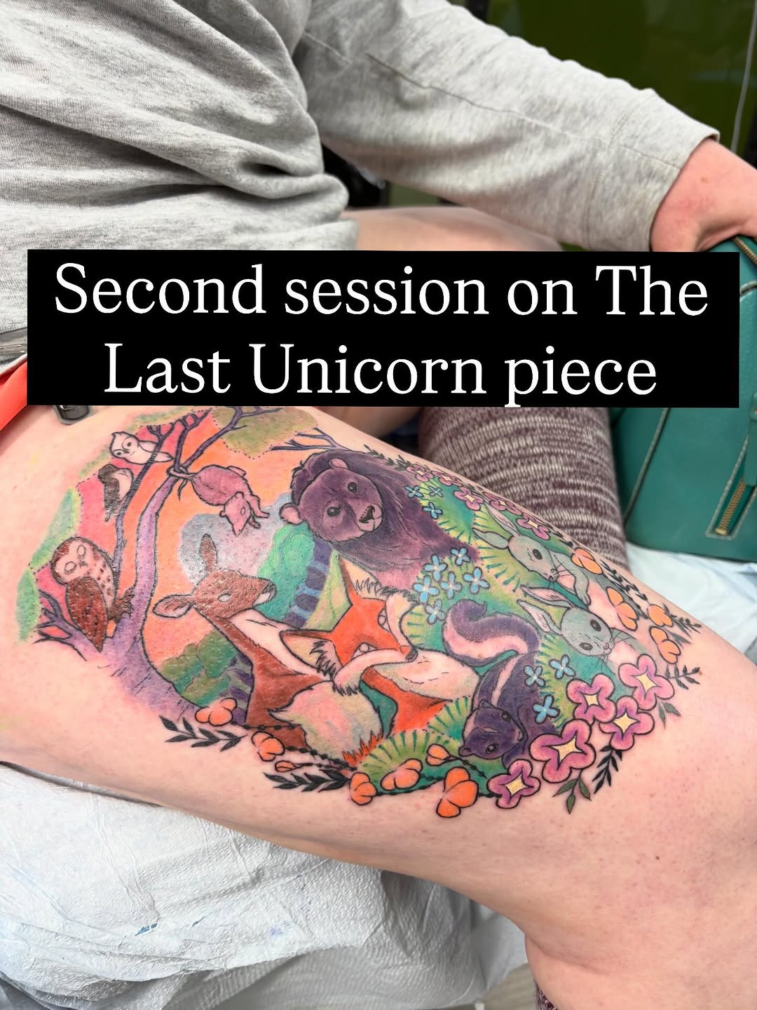 Tattoo by @damnginatattoos — illustrative, anime