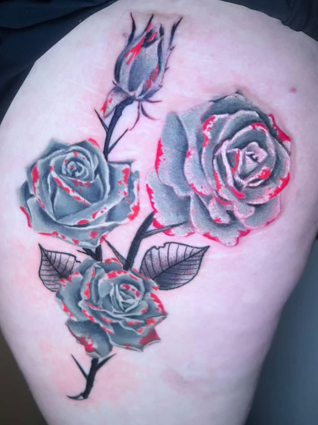Tattoo by @pisces.moonchild.tattoos โ dark_realism, black_and_grey