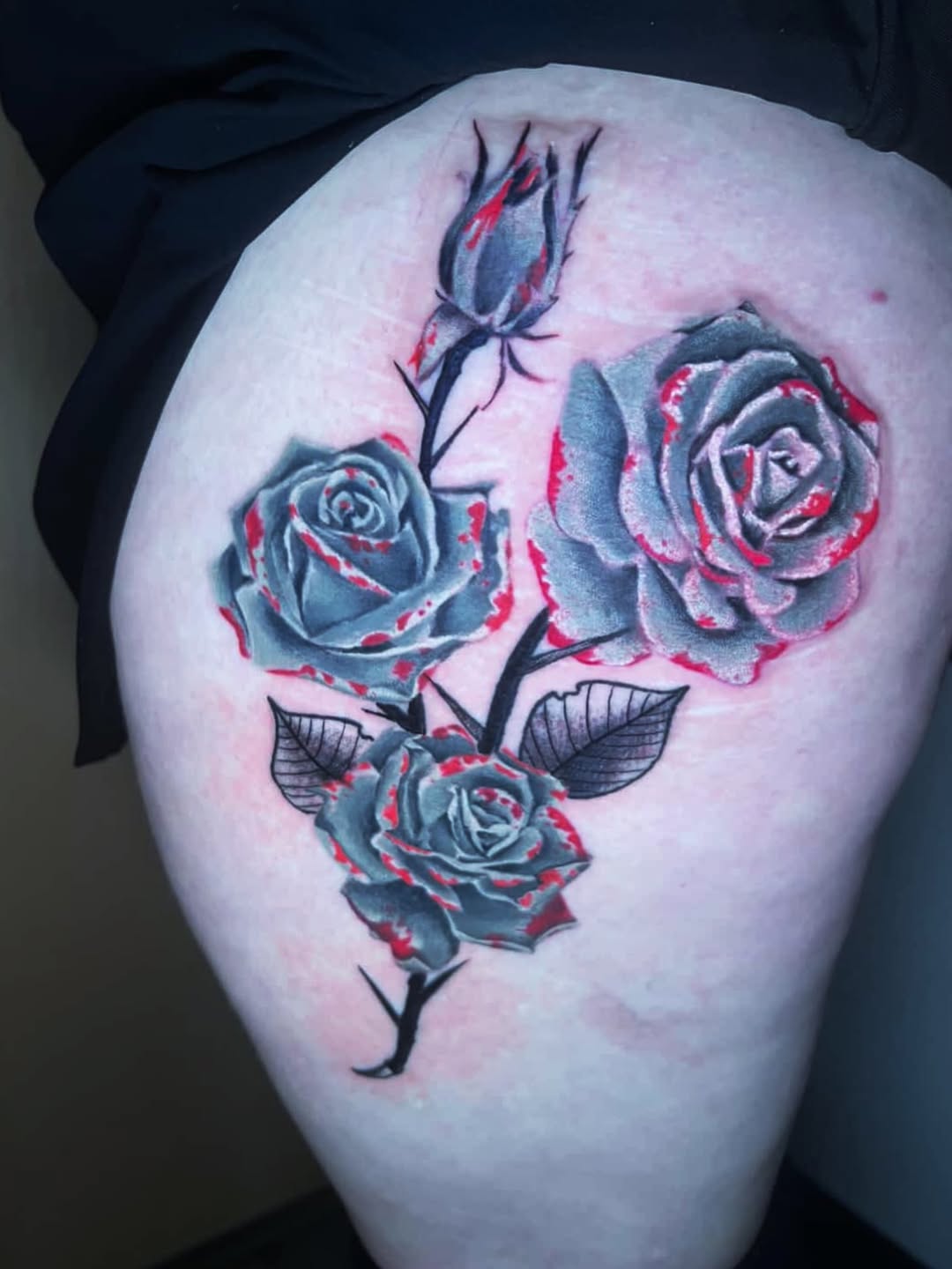 Tattoo by @pisces.moonchild.tattoos โ dark_realism, black_and_grey