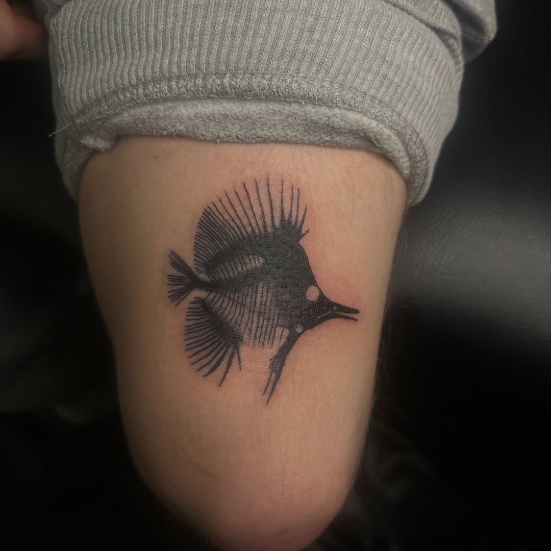 Tattoo by @hawkins.mirrandaa — black_and_grey, illustrative