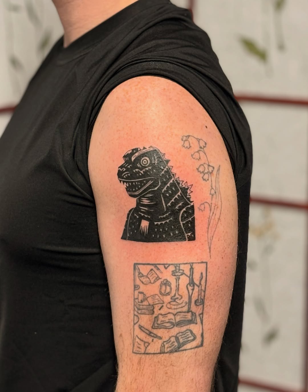 Tattoo by @artof_cj — blackwork, illustrative