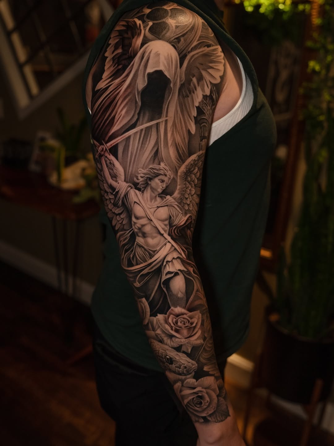 Tattoo by @kotytattoos — realism, black_and_grey