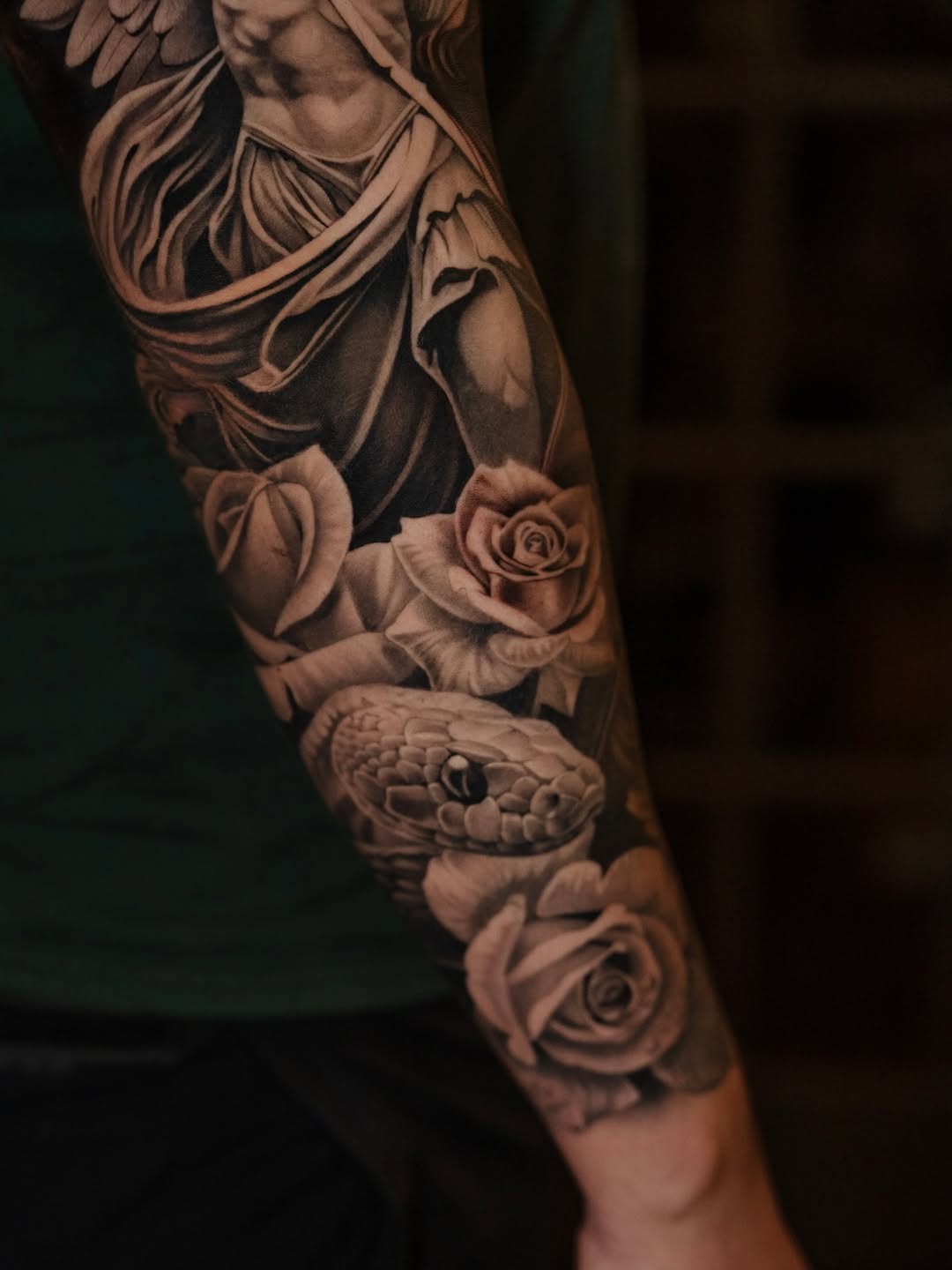 Tattoo by @kotytattoos — realism, black_and_grey