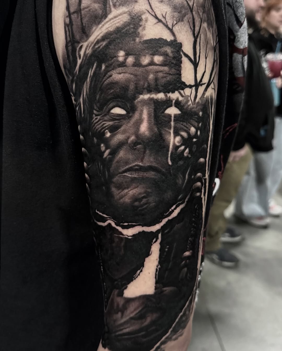 Tattoo by @inkedannarchy — black_and_grey, realism