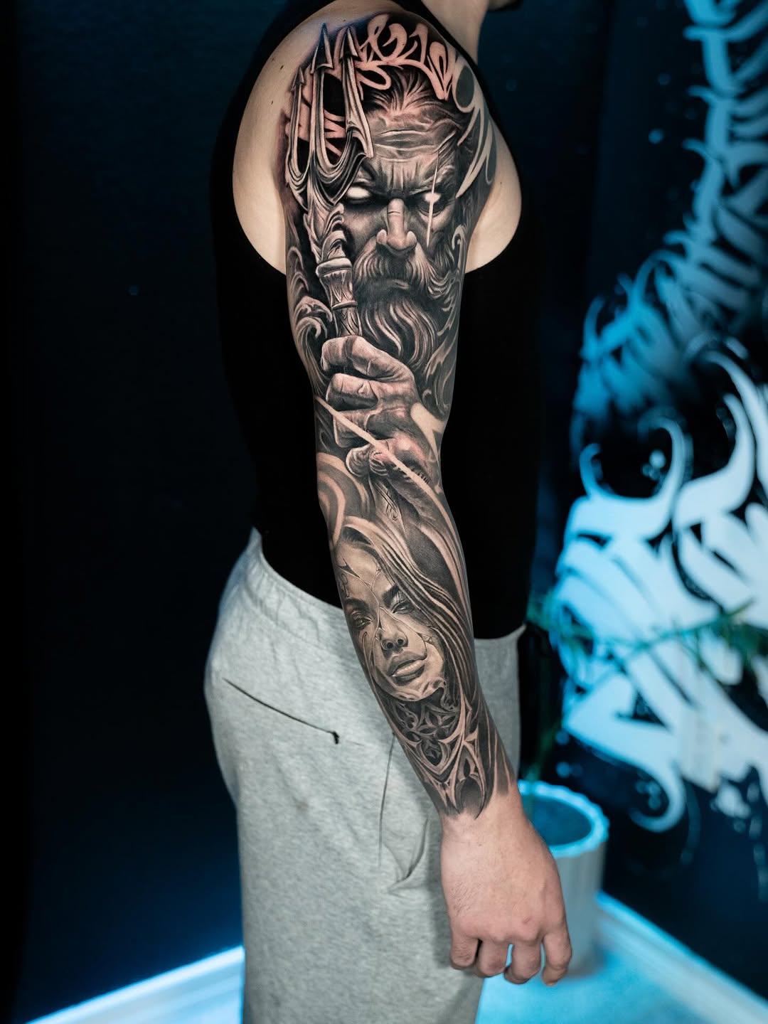 Tattoo by @saekone1 β realism, black_and_grey
