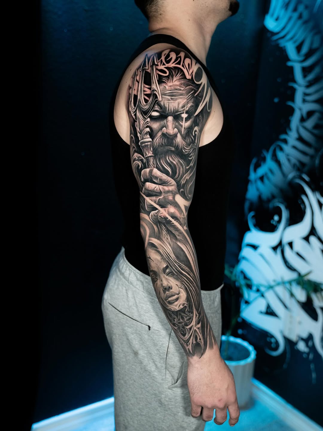 Tattoo by @saekone1 β realism, black_and_grey