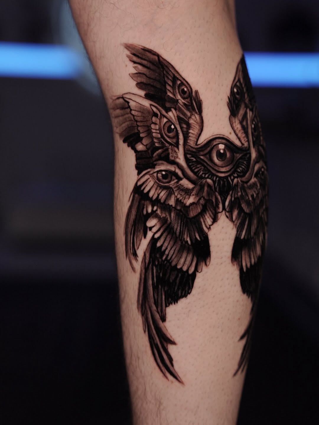 Tattoo by @iddy_sdt — black_and_grey, illustrative