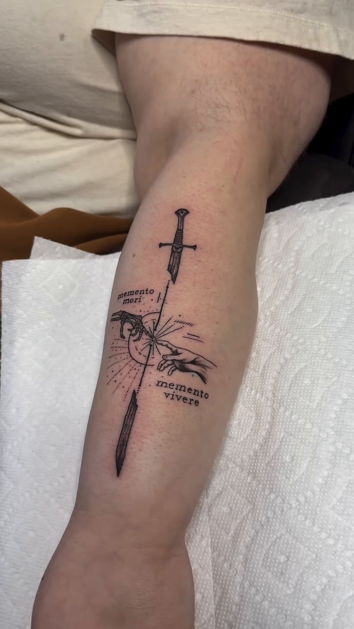 Tattoo by @august_tattz โ fine_line, black_and_grey