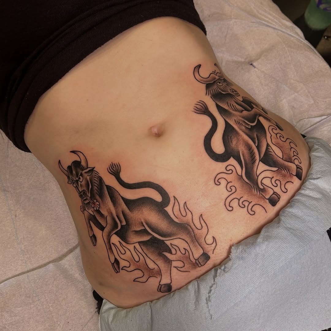 Tattoo by @rubyparkertattoos — japanese_irezumi, black_and_grey