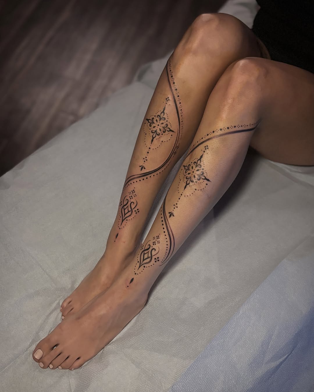 Tattoo by @driftwood.ttt — ornamental, dotwork