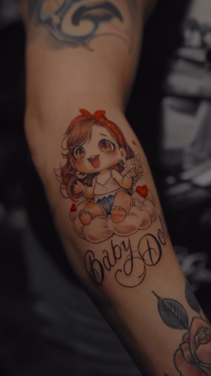 Tattoo by @augiestakes — anime