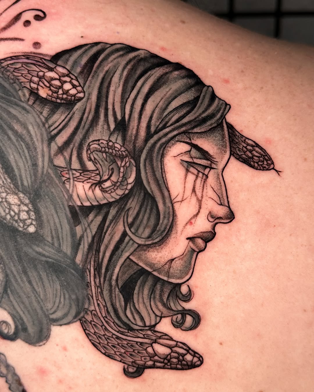Tattoo by @2lulahtattoo — black_and_grey, realism