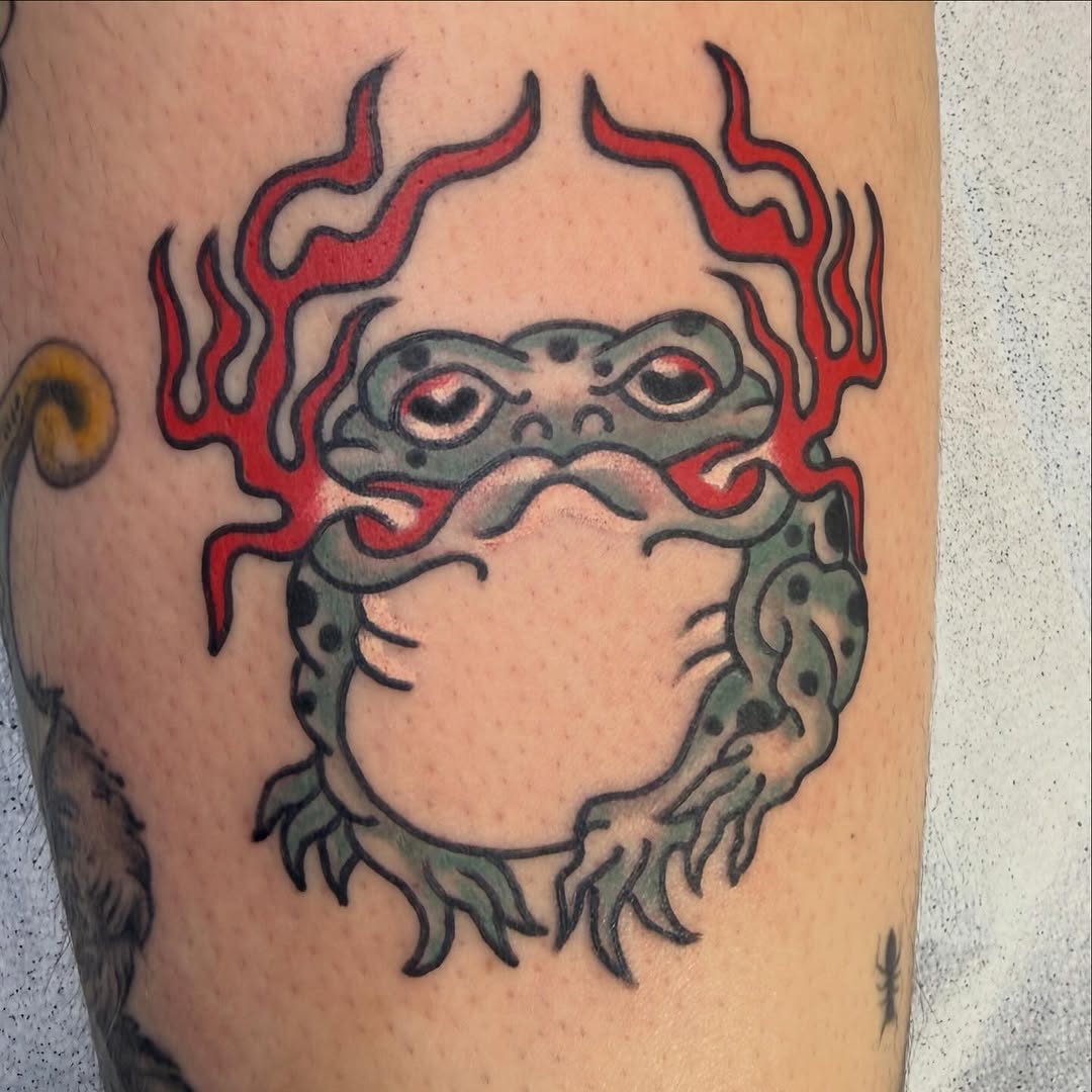 Tattoo by @trey_mann_tattooer — american_traditional, japanese_irezumi