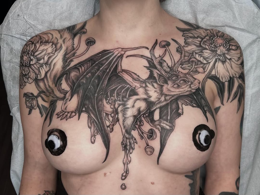 Tattoo by @creature_tattooer — dark_realism, illustrative
