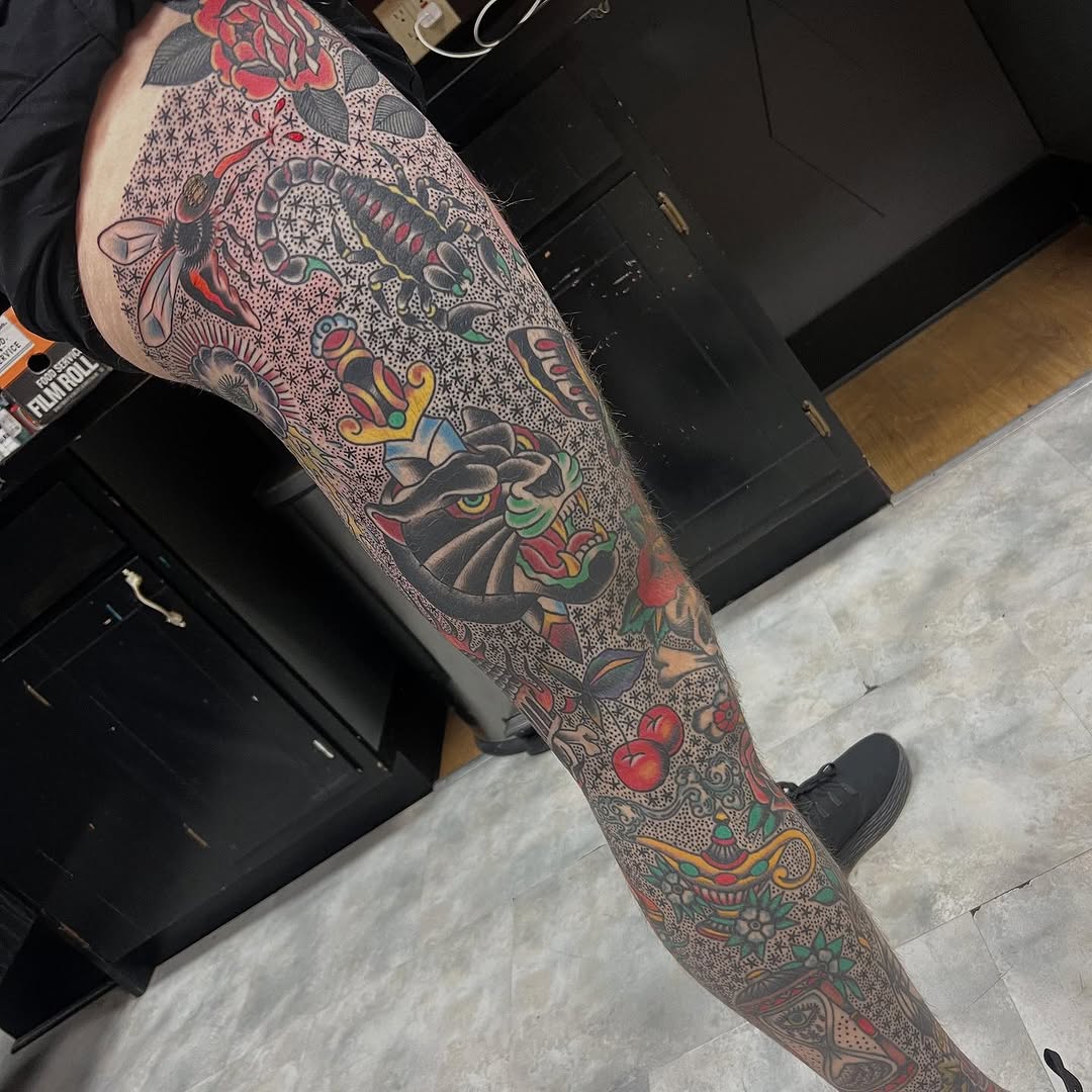 Tattoo by @robbdoodle — american_traditional, illustrative