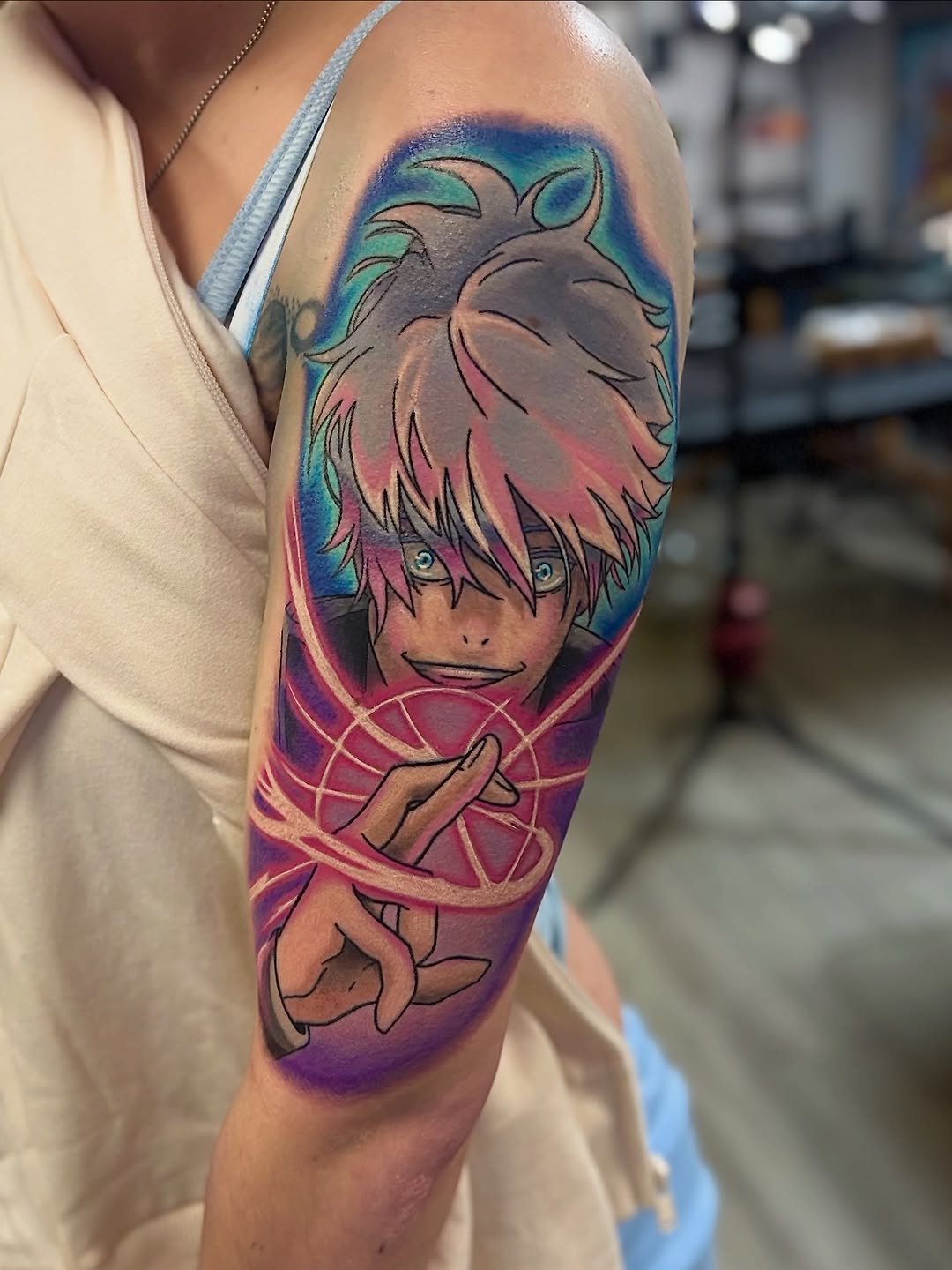 Tattoo by @citykitty.ink β anime, new_school