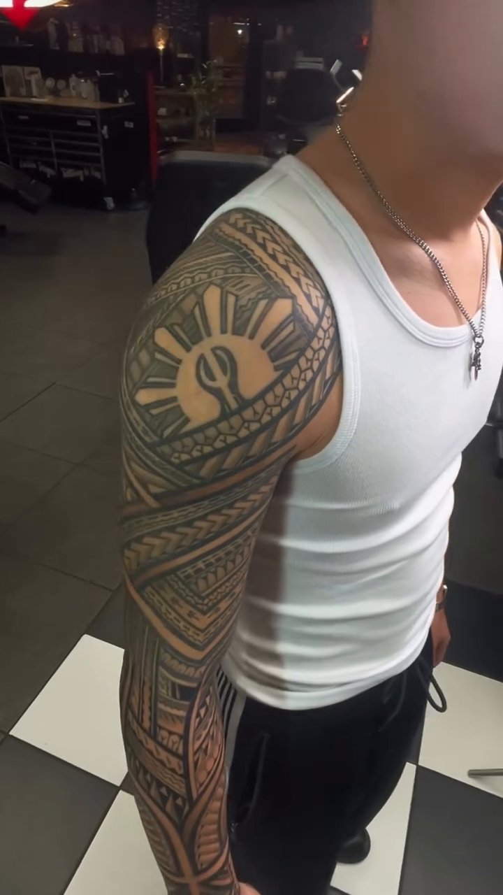 Tattoo by @redneckusotattoo — tribal, geometric
