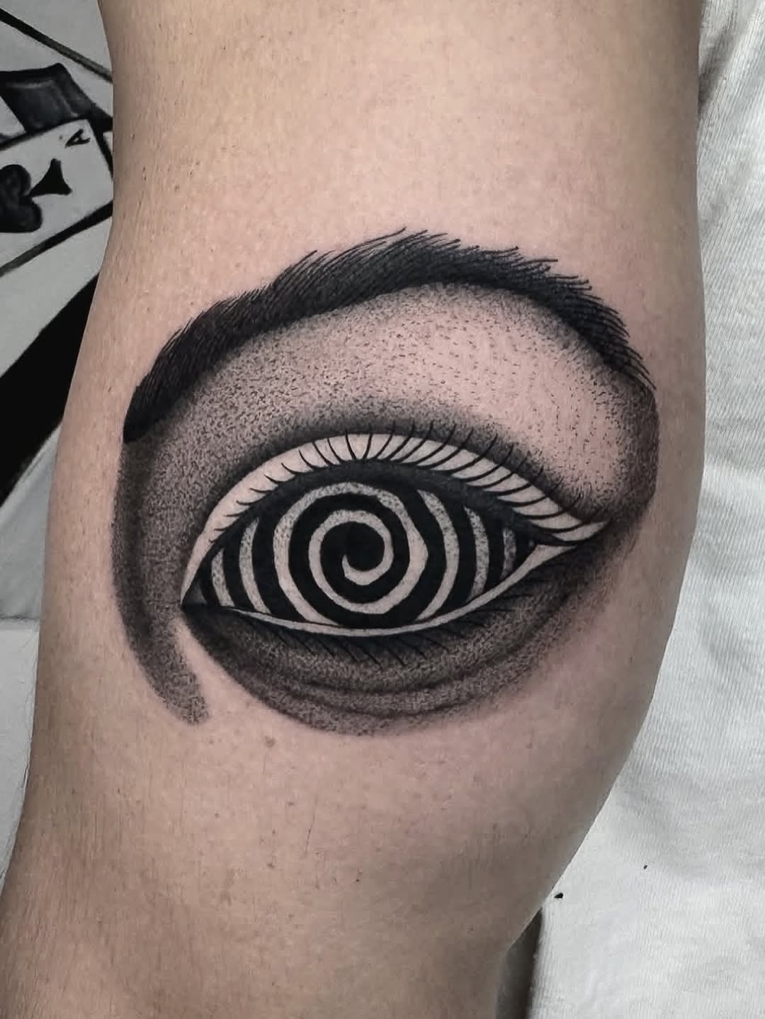 Tattoo by @grit.tattoo — black_and_grey, dotwork