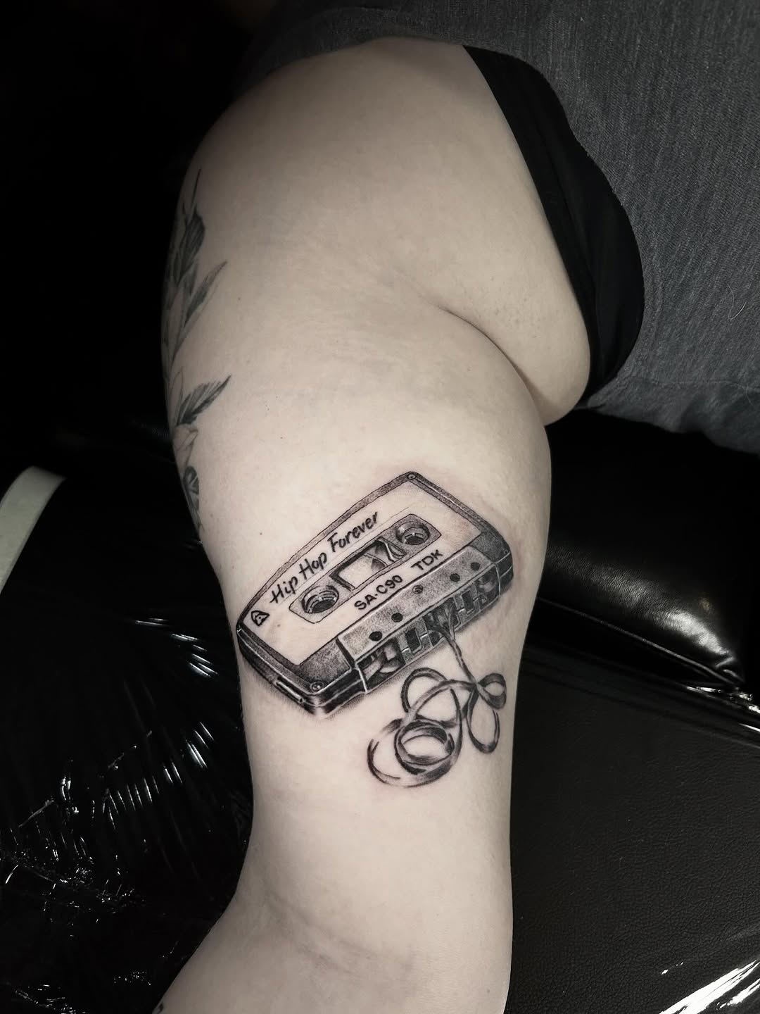 Tattoo by @dylanstevenstattoo — black_and_grey